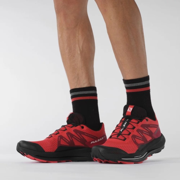Salomon Pulsar Men's Trail Running Shoes Red | CA 43S18